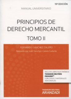 Principios De Derecho Mercantil Tomo Ii Ed Fernando S Nchez