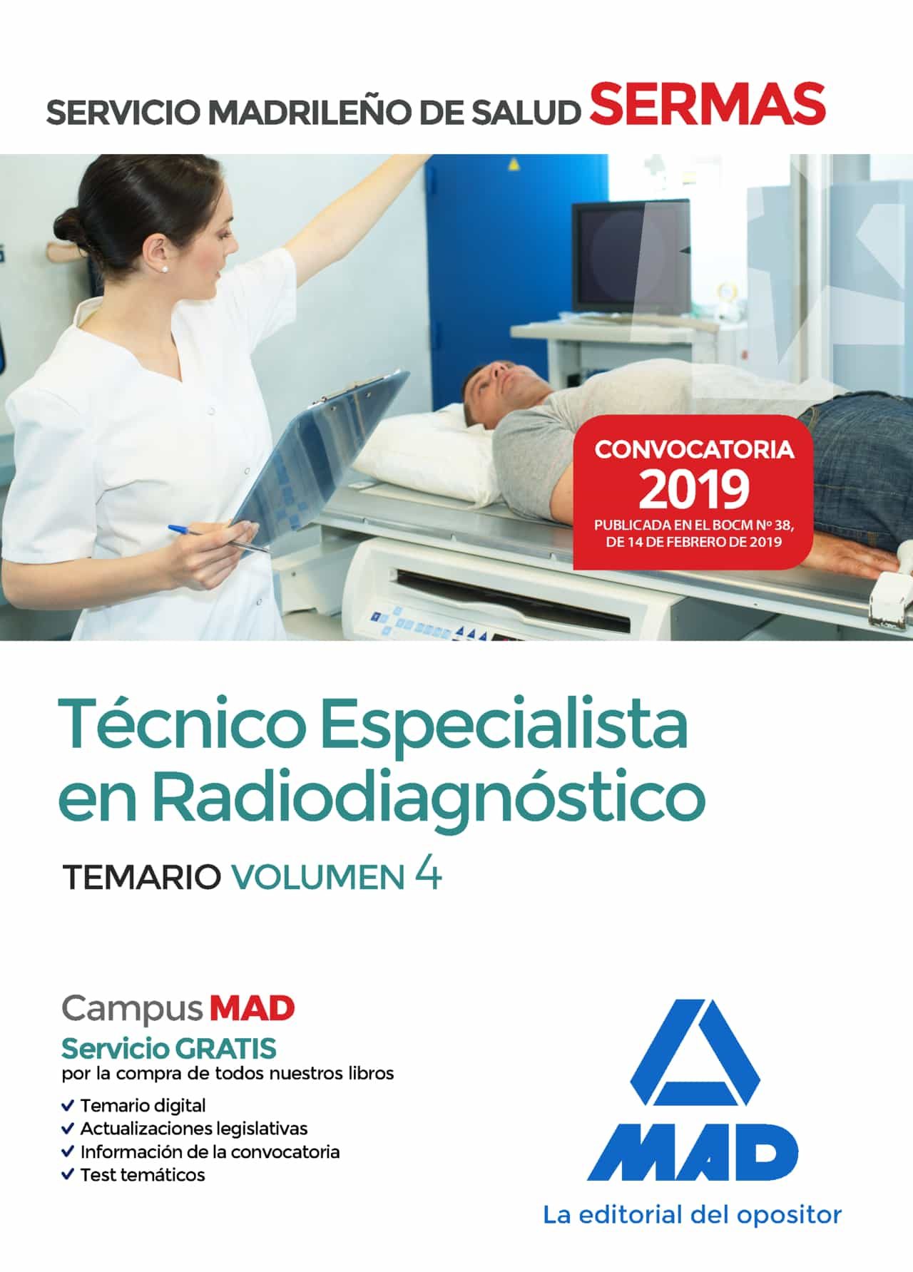 T Cnico Especialista En Radiodiagn Stico Del Servicio Madrile O De