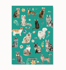 arte papel cuaderno a5 cats 23-8436608784257