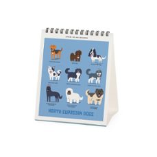 calendario 2026 sobremesa mes vista dogs of the world legami-8052694034597