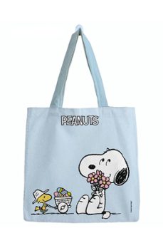 bolsa algodón snoopy grande pastel celeste 46x46-6971263708917