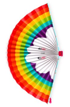 abanico de papel plegable- arco iris legami-8053610784817