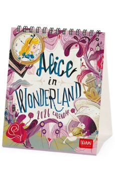 calendario 2026 sobremesa mes vista alice in wonderland legami-8052694034627