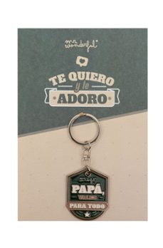 mr. wonderful postal con llavero - papá, vales para todo-8445641058577
