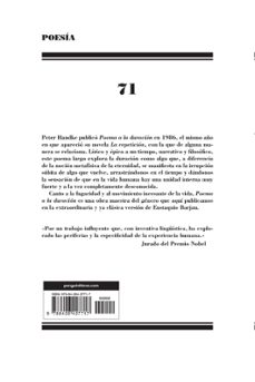poema a la duracion-peter handke-9788426427717