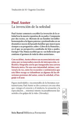 la invención de la soledad-paul auster-9788432244117