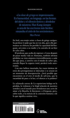la clase de griego-han kang-9788439741817