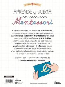 aprende y juega en casa con montessori (4 años). tu cuaderno de vacaciones-klara moncho-9788448857547