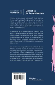 dialéctica de la estetización-9788425454257