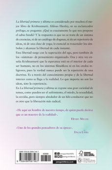 la libertad primera y ultima-jiddu krishnamurti-9788499087467