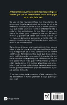 el extraño orden de las cosas-antonio damasio-9788423368587