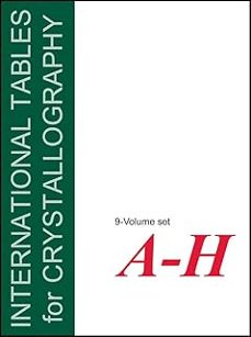 international tables for crystallography, 9 volume set: volumes a - h-9781119468707