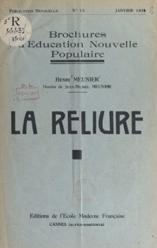la reliure (ebook)-henri meunier-9782307343707
