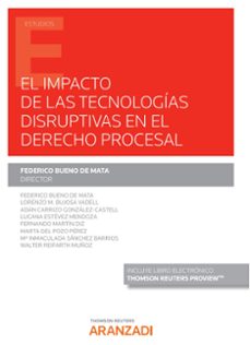 impacto de las tecnologias disruptivas en el derecho procesal-9788413455907