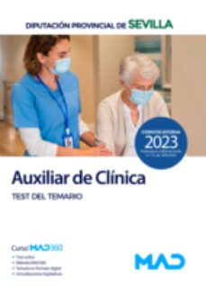 auxiliar de clinica de la diputacion provincial de sevilla. test del temario-9788414271407