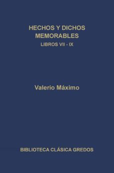 hechos y dichos memorables: libros vii-ix-maximo valerio-9788424923907