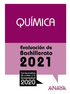 quimica: evaluacion de bachillerato 2021 - prueba acceso a la universidad-9788469885307