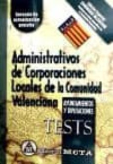 administrativos de corporaciones locales de la comunidad valenciana  (tests)-9788482192307