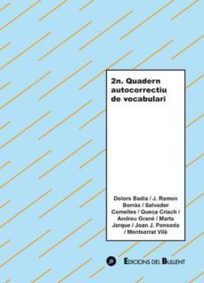 2n. quadern autocorrectiu de vocabulari-dolors badia-9788496187207