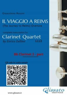 bb clarinet 2 part of "il viaggio a reims" for clarinet quartet (ebook)-9791221367607