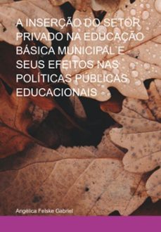 a inserço do setor privado  na educaço basica municipal e seus efeitos nas politicas publicas educacionais (ebook)-angélica felske gabriel-3410006569017