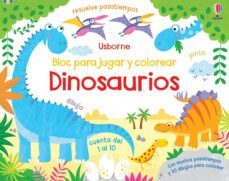 dinosaurios bloc para jugar y colorear-9781474988117