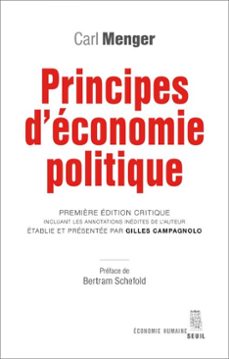 principes d'economie politique (ebook)-carl menger-9782021414417