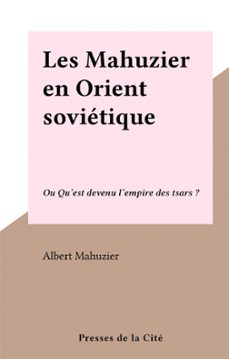 -albert mahuzier-9782258184817