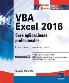 vba excel 2016-claude duigou-9782409002717