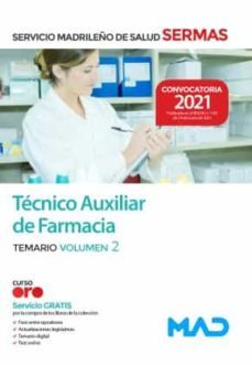 tecnico auxiliar de farmacia del servicio madrileño de salud. temario volumen 2-9788414247617