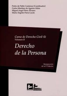 curso de derecho civil, i-volumen ii: derecho de la persona-9788415276517
