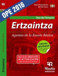 ertzaintza. agentes de la escala basica. test del temario-9788416266517