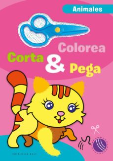 colorea, corta y pega. animales-9788418715617