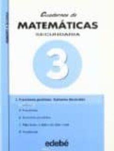 cuaderno de matematicas 3: fracciones positivas, numeros decimale s-9788423655717