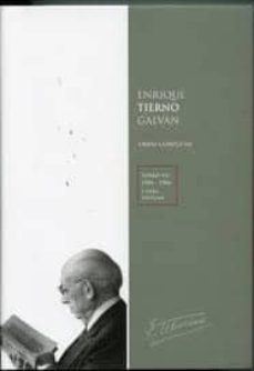 obras completas tierno galvan (1982-1986)-antonio rovira-9788447037117
