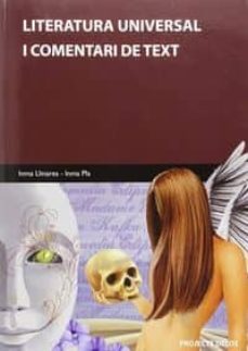literatura universal i comentari text 1º bachillerato-9788461482917