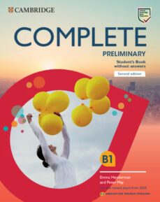 Imagen Principal de COMPLETE PRELIMINARY FOR SPANISH SPEAKERS STUDENTS BOOK WITHOUT ANSWERS SECOND EDITION