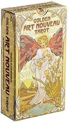 golden art nouveau tarot-giulia francesca massgli-9788865275917