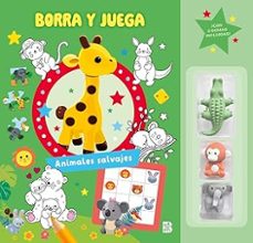borra y juega - animales salvajes-9789403243917