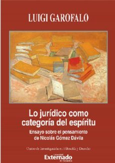 lo juridico como categoria del espiritu. (ebook)-9789587905717