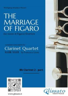 the marriage of figaro  bb clarinet 2 part (clarinet quartet, intermediate level) (ebook)-9791220890717
