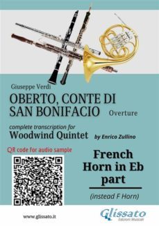 french horn in eb part of "oberto" for woodwind quintet (ebook)-9791221373417