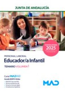 educador/a infantil (personal laboral) de la junta de andalucia temario volumen 1-9791370280017