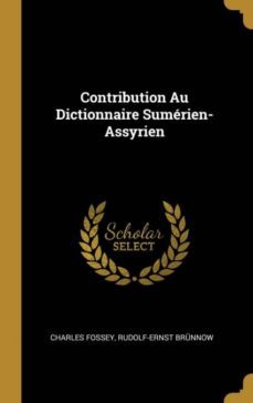 contribution au dictionnaire sumrien-assyrien-9780270366327