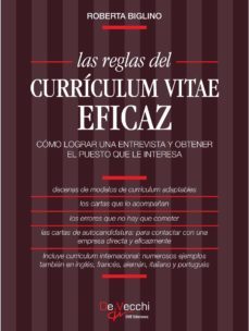 las reglas del curriculum vitae eficaz (ebook)-roberta biglino-9781639199327