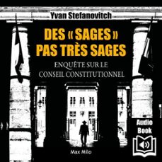 des sages pas très sages (audiolibro)-yvan stefanovitch-9782315026227