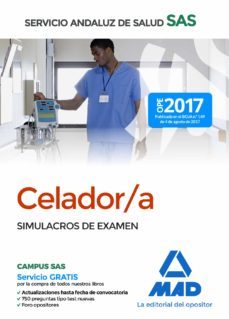celador del servicio andaluz de salud: simulacros de examen-9788414210727