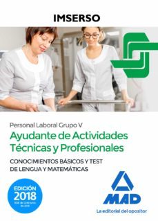 ayudantes de actividades tecnicas y profesionales del imserso (personal laboral grupo v)-9788414219027