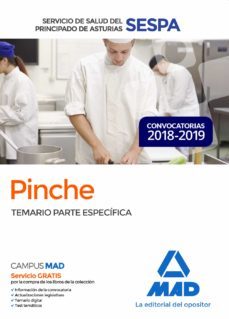 pinche del servicio de salud del principado de asturias (sespa). temario parte especifica-9788414224427