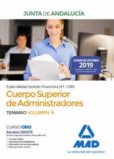 cuerpo superior de administradores [especialidad gestion financie ra (a1 1200)] de la junta de andalucia: temario (vol. 4)-9788414233627